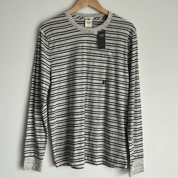 Abercrombie & Fitch Other - Men’s Long Sleeve Striped Shirt Abercrombie & Fitch Gray/Black Size Large